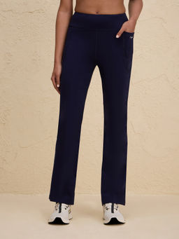 Nykd by Nykaa - Ultimate Comfort Cotton Stretch Flare Leggings with Anti Slip Waist & Pockets NYAT503 Navy