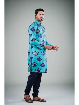 Eleven Brothers - Tea O-clock Silk Kurta Set (Set of 2)