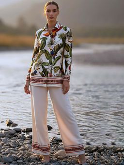 DELAN - Women Tropical Printed Co-Ord Set