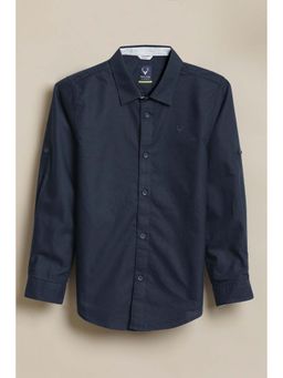 Allen Solly - Boys Navy Solid Casual Shirt