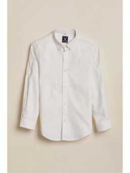 Allen Solly - Boys White Solid Casual Shirt