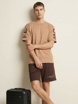 Nobero - Regular Fit Brown Co-Ord Set