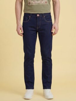 Being Human - Navy Blue Straight Fit Mid Rise Jeans