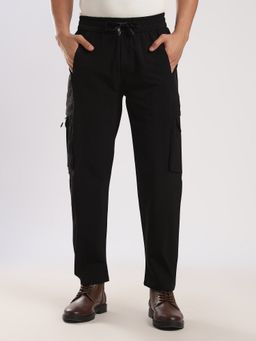 MR BUTTON - Dark Grey Nylon Relaxed Fit Travel Trouser