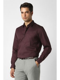 Peter England - Men Maroon Slim Fit Formal Shirt