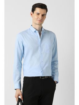 Peter England - Men Light Blue Regular Fit Formal Shirt