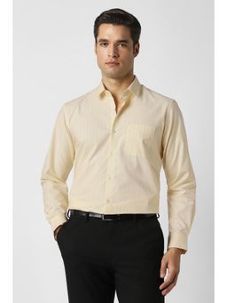 Peter England - Men Yellow Regular Fit Formal Shirt