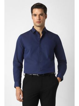 Peter England - Men Navy Blue Slim Fit Formal Shirt