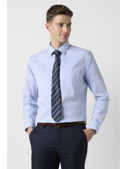 Peter England - Men Light Blue Regular Fit Formal Shirt
