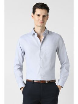 Peter England - Men Light Blue Slim Fit Full Sleeves Formal Shirt