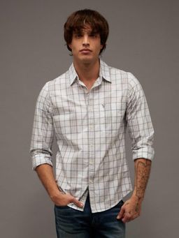 American Eagle - Ae Slim Fit Poplin Button-Up Casual Shirt
