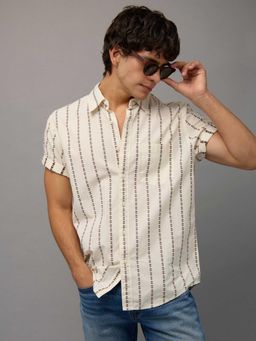 American Eagle - Ae Short-Sleeve Button-Up Casual Shirt