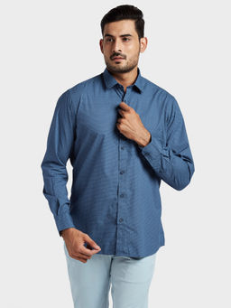 ColorPlus - Medium Blue Casual Shirt