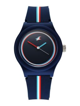 Fastrack - Tees Zine Quartz Blue Dial Blue Silicon Watch - 38037PP25W (M)