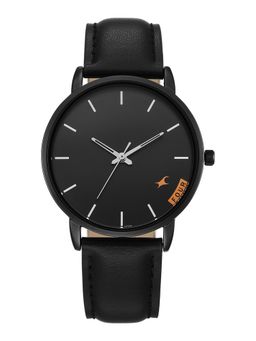 Fastrack - Stunners X Quartz Black Dial Black Leather Watch - 38159NL03 (M)