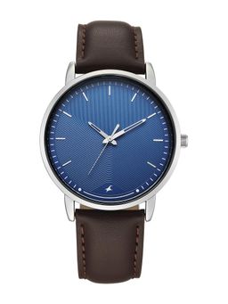 Fastrack - Stunners X Quartz Blue Dial Brown Leather Watch - 38159SL02 (M)