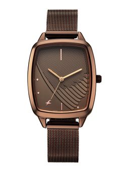 Fastrack - Wild Quartz Brown Dial IP Brown Stainless Steel Watch - 6321QM02 (M)