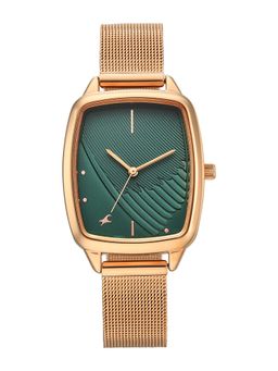 Fastrack - Wild Quartz Dark Green Dial RG Stainless Steel Watch - 6321WM04 (M)