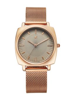 Fastrack - Stunners X Quartz Green Dial Rose Gold Stainless steel Watch - 68043WM03 (M)