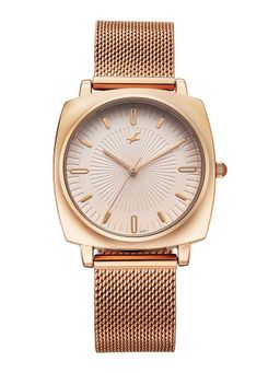 Fastrack - Stunners X Quartz Dial Rose Gold Stainless steel Watch - 68043WM06 (M)
