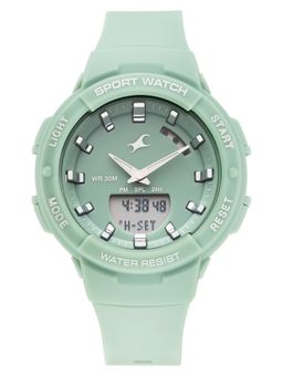 Fastrack - Street Style 5.0 Quartz Green Dial Green Pu (Polyether) Watch - 68054PP03W (M)