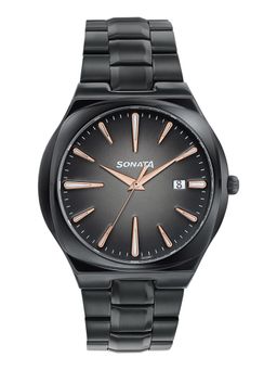 Sonata - Festive 2.0 Quartz Black Dial Black Sheet metal Watch - 77194NM01 (M)