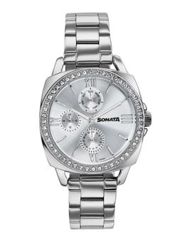 Sonata - Festive 2.0 Quartz Silver Dial Silver Sheet metal Watch - 87105SM01 (M)