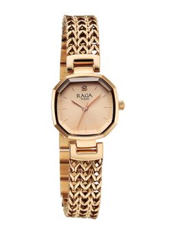Titan - Raga Ascend Quartz Dial Rose Gold Stainless steel Watch - 95404WM01 (M)