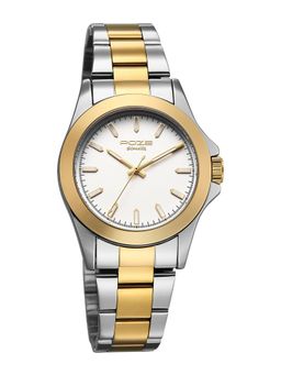 Sonata - Poze 8 Quartz White Dial IPS+IPG Stainless Steel Watch - SP70105BM01W (M)