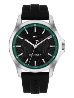 Tommy Hilfiger - Bruce Quartz Black Dial Black Silicone Watch - TH1710739 (M)