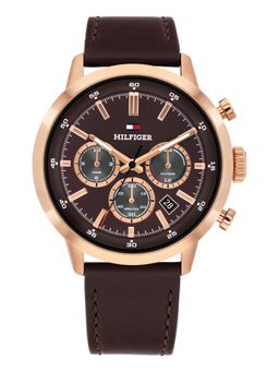 Tommy Hilfiger - Kent Quartz Brown Dial Brown Leather Watch - TH1710752 (M)
