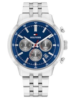 Tommy Hilfiger - Kent Quartz Blue Dial Silver Stainless Steel Watch - TH1710753 (M)