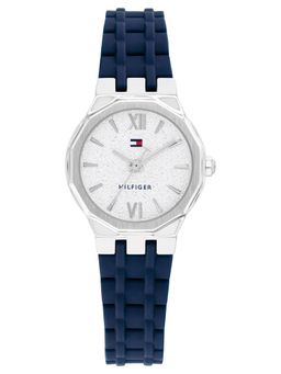 Tommy Hilfiger - Mackenzie Quartz Silver Dial Navy Silicone Watch - TH1782885 (M)