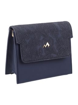 Metro - Detailing Blue Sling and Cross Bag