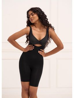 Underneat - Women Adjustable Straps Open-Bust Butt Lifting Bodysuit Shaper