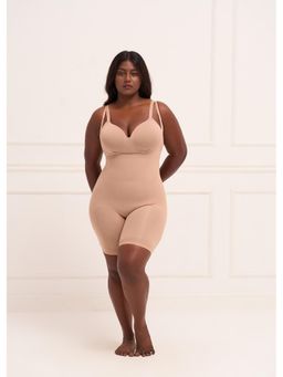Underneat - Women Adjustable Straps Open-Bust Butt Lifting Bodysuit Shaper
