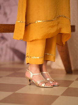 ERIDANI - Rubie Gold Stiletto Heels