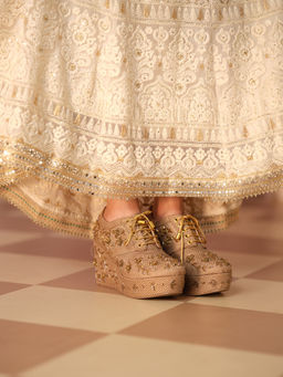 ERIDANI - Ziya Antique Embroidered Sneakers