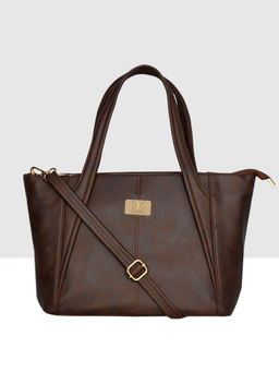 ESBEDA - Brown Colour Soft Pu Material Medium Handbag for Women