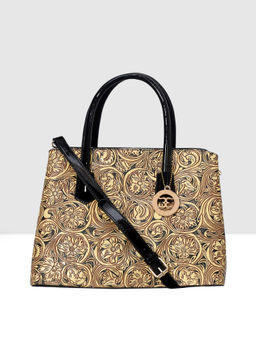 ESBEDA - Beige Black Colour Elegant Satchel Medium Handbag for Women