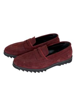 SHUTIQ - Monza Burgundy Bar Shoes
