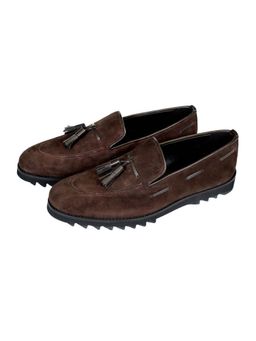 SHUTIQ - Monza Kiltie Cocoa Shoes