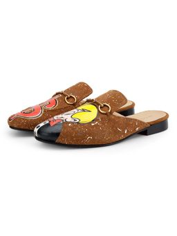 SHUTIQ - Richie Rich Tan Mules