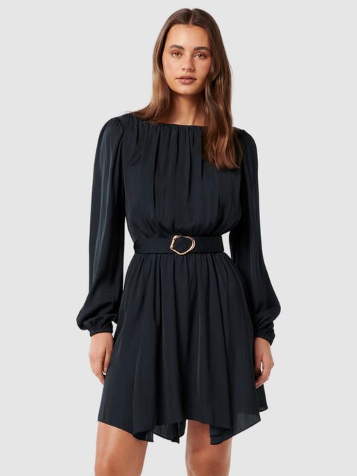 knee length dresses for ladies Charlie Long Sleeve Mini Dress
