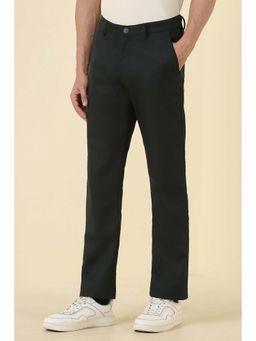 Allen Solly - Men Black Solid Casual Trouser