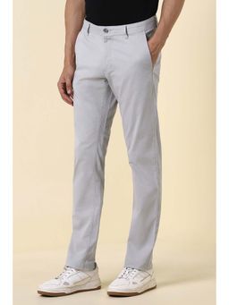 Allen Solly - Men Grey Solid Casual Trouser