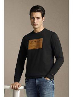 Louis Philippe - Men Casual Black Sweatshirt