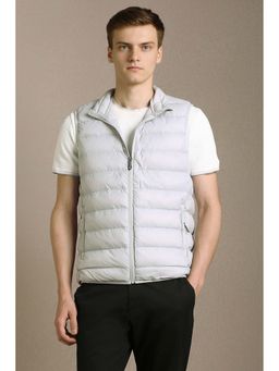 Louis Philippe - Men Casual Grey Solid Jacket