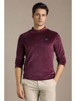 Louis Philippe - Men Purple Solid T-shirt