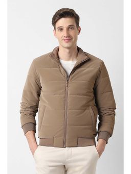 Peter England - Men Brown Solid Casual Jacket